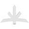 Ekena Millwork Alberta Architectural Grade PVC Gable Bracket, 60"W x 37 1/2"H x 6"D x 6"F, 15/12 Pitch GBP060X38X0606ALB00 - alternate 3